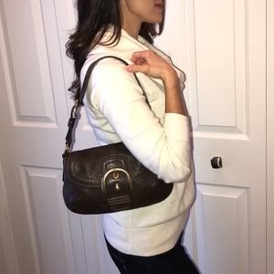 Pebble Leather Coach Purse